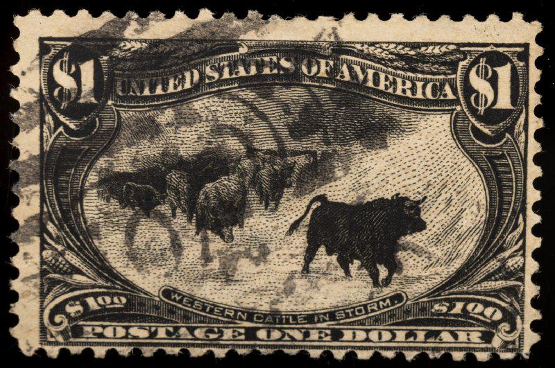 1898, Trans-Miss., $1 black (1 of 1)