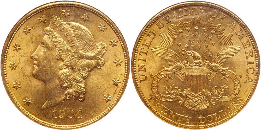 1904 $20 Liberty. NGC MS64 (1 of 1)