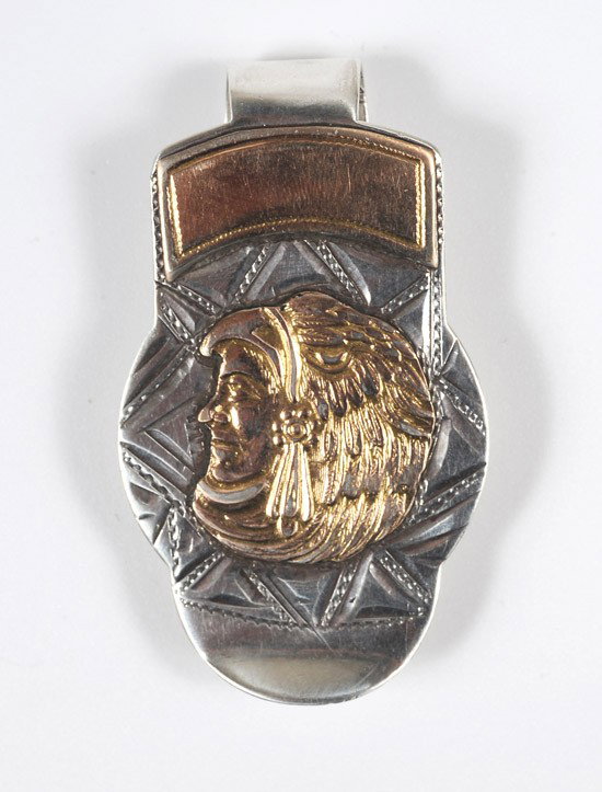 Mexican Silver, Rose Gold Money Clip: Mexican Silver, Rose Gold Money Clip. Estimated Value $80 - 100.