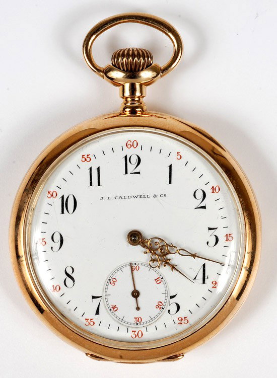 J.E. Caldwell & Company, Vacheron Constantin, 14K : J.E. Caldwell & Company, Vacheron Constantin, 14K Yellow Gold Open Face Pocket Watch. Having a Vacheron Constantin Swiss movement #330328, set in a 14k yellow gold circular high polished case, measuri