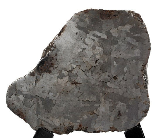 Meteorite Campo Del Cielo Etched Slice: Meteorite Campo Del Cielo Etched Slice. The famous iron-nickel meteorite Campo del Cielo fell to the earth over 4,000 years ago in the mountainous region of Gran Chaco, Argentina, 500 miles north-nort