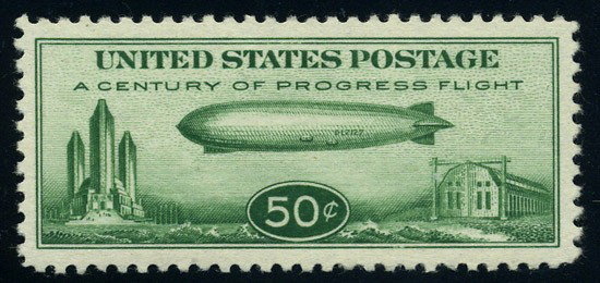 U.S. Airmail, 1933, 50c "Chicago" Zeppelin. P.S.E:  U.S. Airmail, 1933, 50¢ "Chicago" Zeppelin.