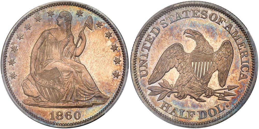 1860 Liberty Seated Half Dollar (1 of 1)