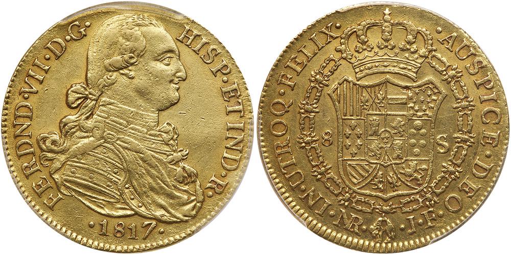 Colombia. 8 Escudos, 1817-NR JF (Nuevo Reino) (1 of 1)