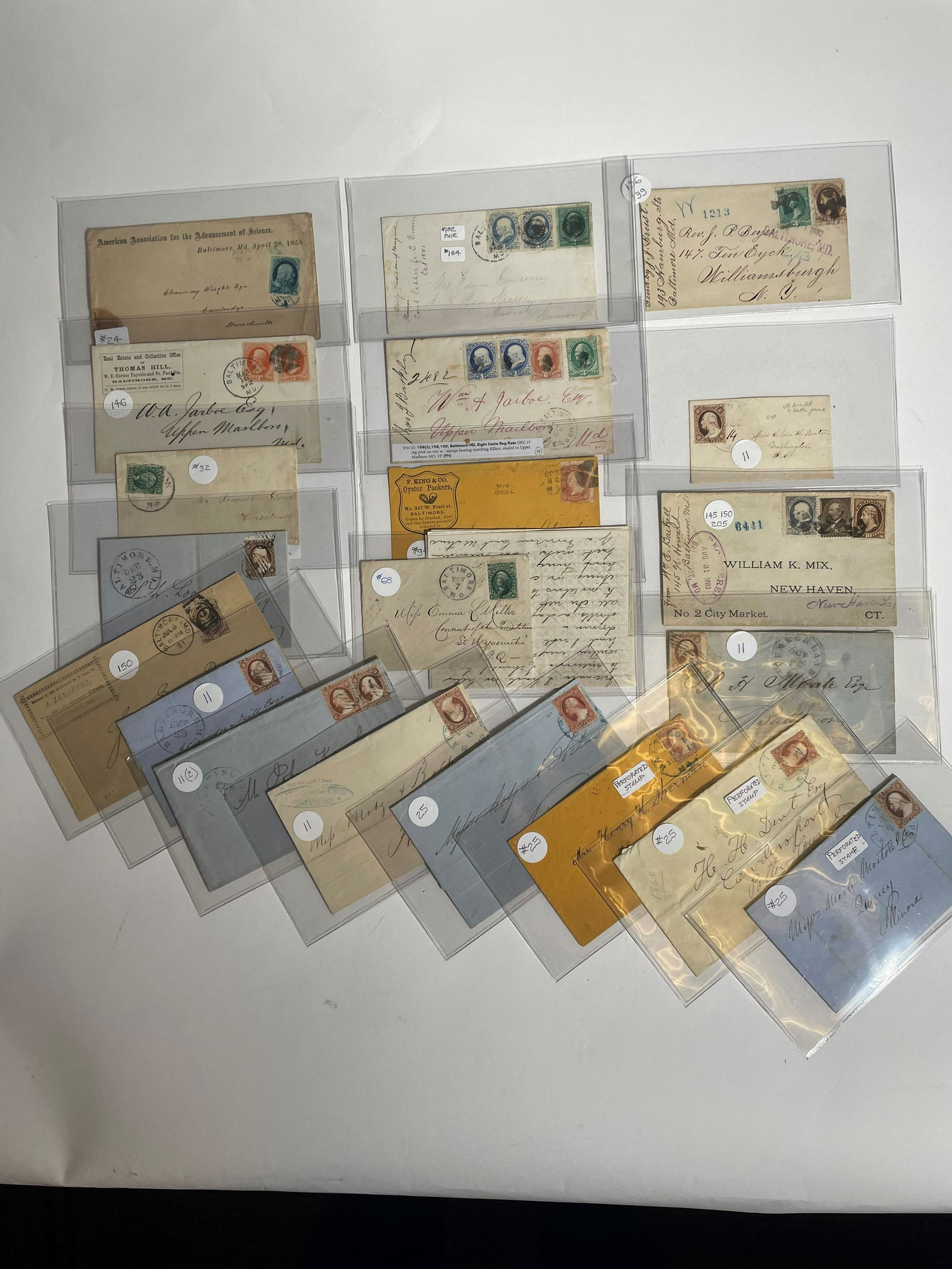 1850's-1890's Group Of 60 Early US Covers (1 of 1)