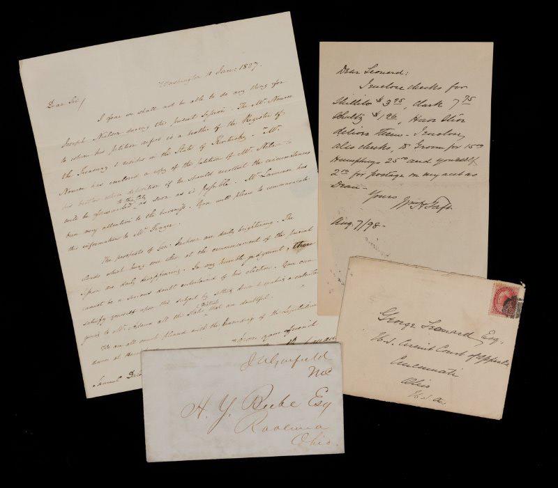 Buchanan, James and William Howard Taft: Two Autographed Letters Signed, One Free Frank by James (1 of 1)