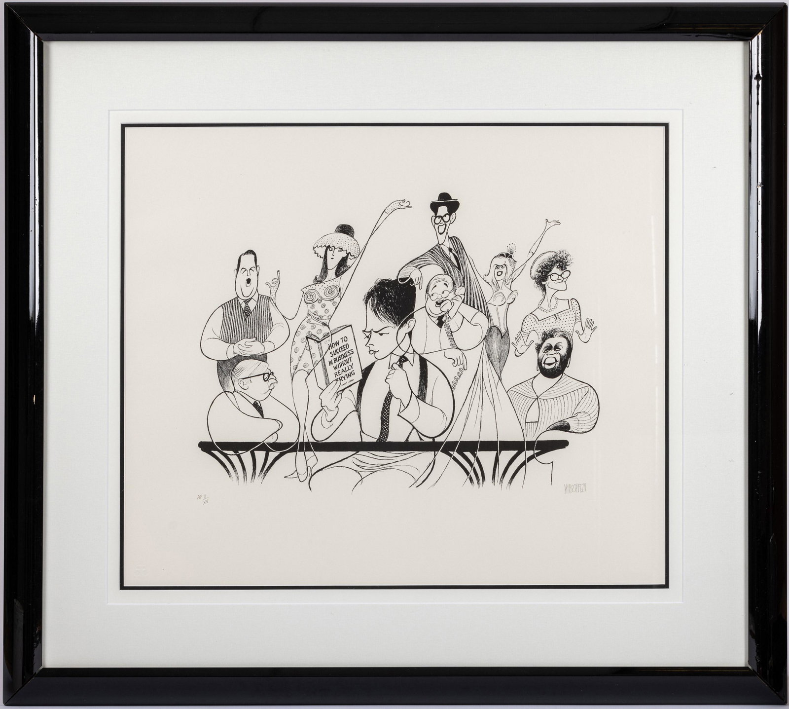 Hirschfeld, Al. "How to Succeed in Business Without Really Trying" Signed & Numbered Lithograph (1 of 1)