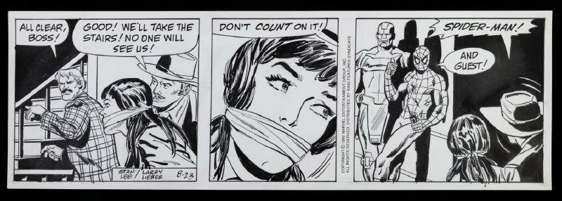 The Amazing Spider-Man Original Comic Strip Art 8-23-1990 (1 of 1)