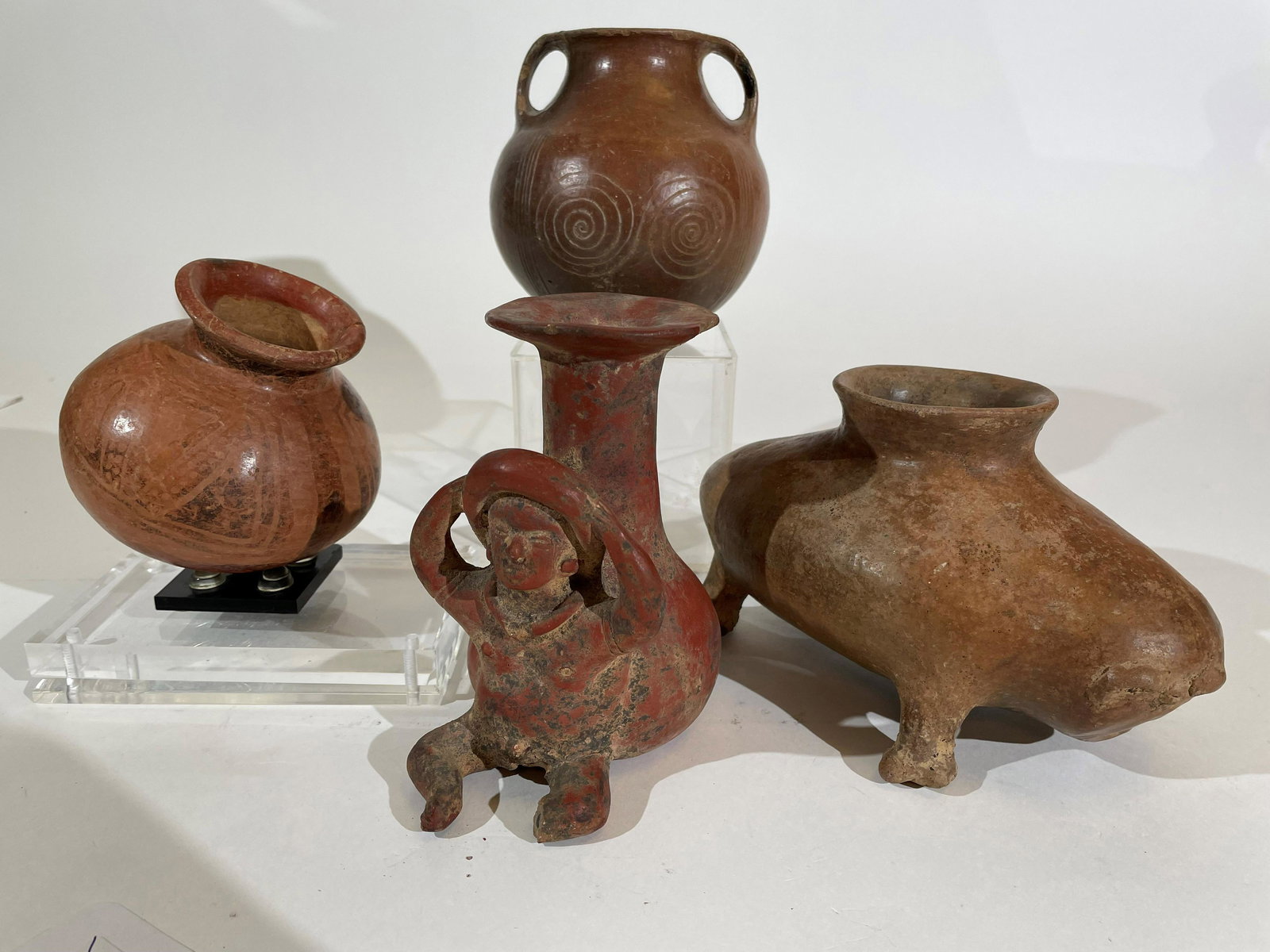 Pre-Columbian Pottery: Fine Collection of Colima Pottery of Male Figure on Vessel, a Panamanian (1 of 1)