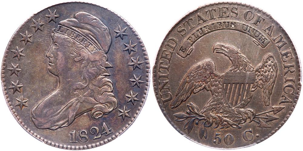 1824/1 Capped Bust Half Dollar. PCGS VF20 (1 of 1)