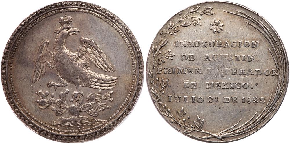 Mexico. Proclamation Medal, 1822 (Mexico City). PCGS AU53 (1 of 1)