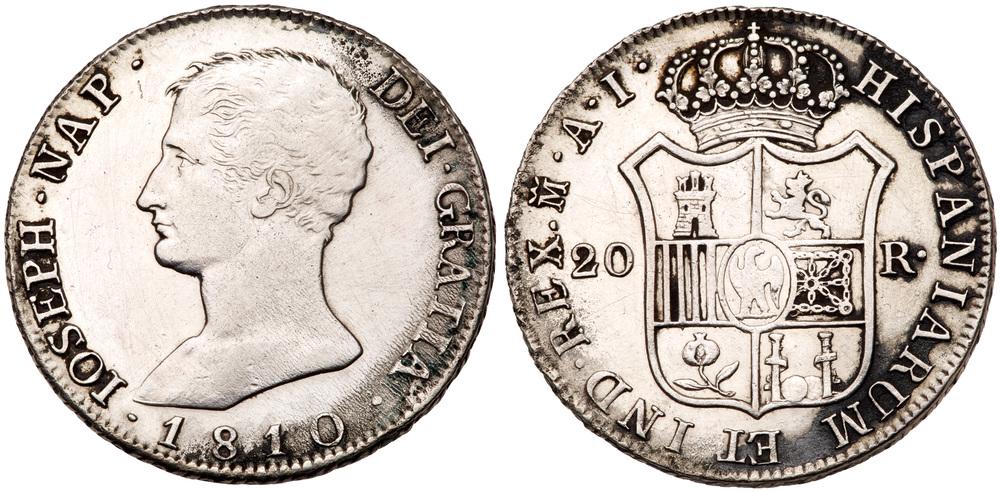 Spain. 20 Reales, 1810-AI (Madrid). VF (1 of 1)