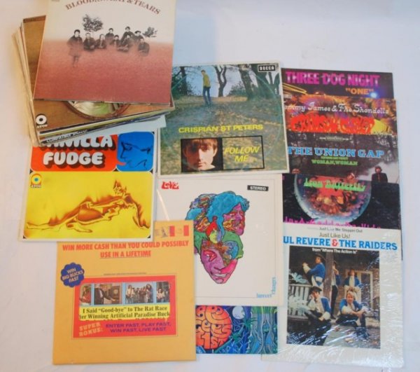 40 1960s/early 70's Record Albums: Love Forever Changes", The Guess Who -Mint...."