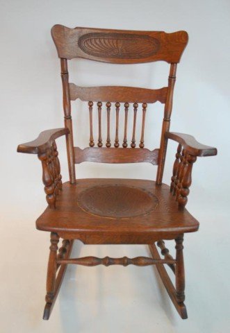 Antique Carved Rocking Chair