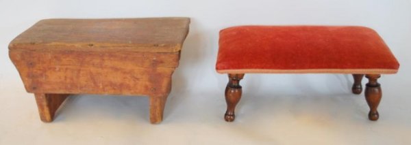 2 Antique Footstools