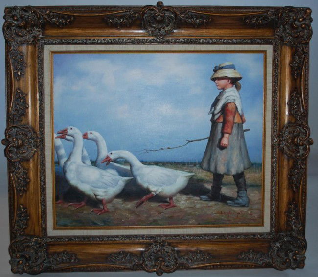 William Hampton signed OOC: US Artist 1925-77. Portraitist, commercial artist, worked as an artist for Walt Disney Studio for a time