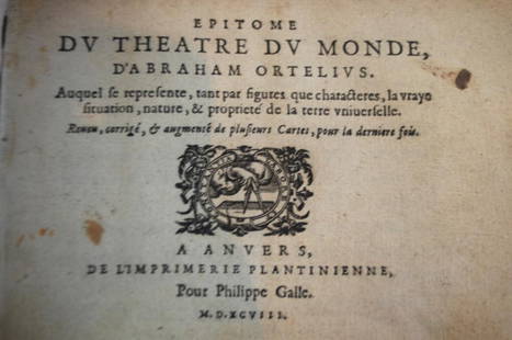 1598 Ortelius Epitome Du Theatre Complete - Rare: 1598 "Epitome Du Theatre Du Monde, D'Abraham Ortelivs. Aquel fe reprefente, tant par figutes que characteres, la vrayo fituation, nature, & propriete de la tetre vniuerfellez. Reucum, corrige, & augme