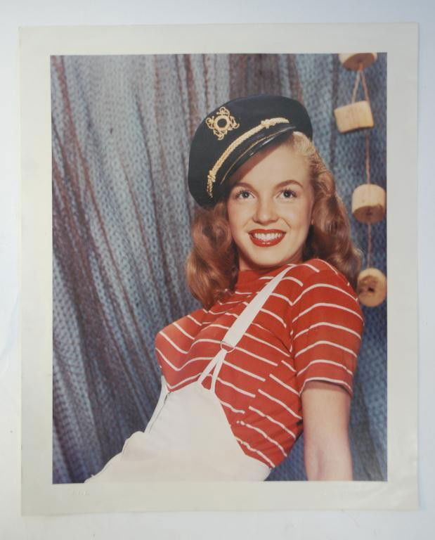 Marilyn Monroe Photograph - Bruno Bernard: 13 x 16",Blind Stamp on bottom Bruno Bernard USA