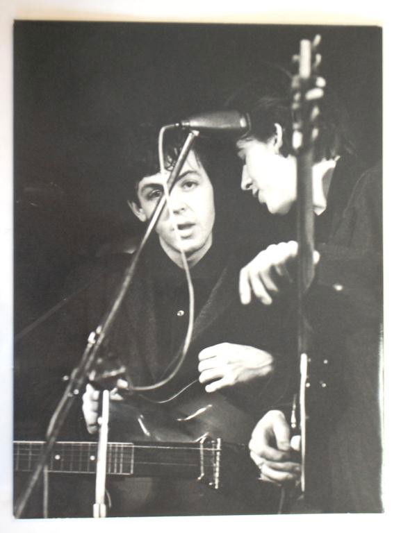 Paul McCartney & George Harrison 1960s Vollmer Phot: An early Beatles influencer in Germany, Vollmer's photographs are some of the earliest images of the Beatles. He was influential in crafting the Beatles image in clothing, haircuts, and photographs in
