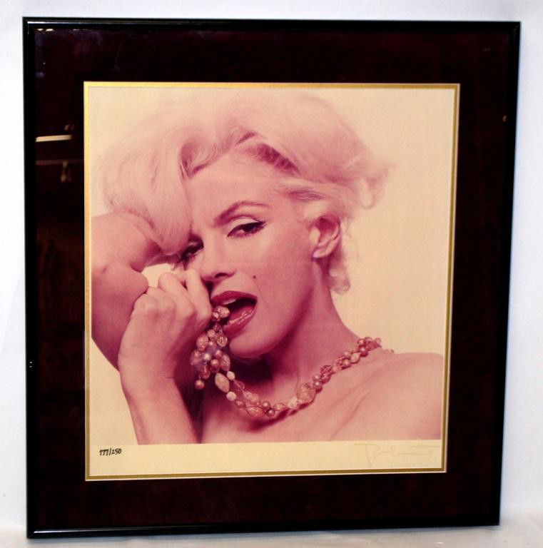 Marilyn Monroe Photographed by Bert Stern: Marilyn Monroe Photographed by Bert Stern 20 x 24" Hand Signed and numbered 110 / 250. Matted and Sealed in Plastic, Excellent Condition. Chromogenic Color Print of Marilyn Monroe by Bert Stern. Signe