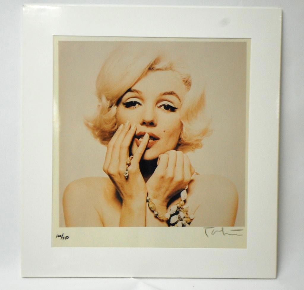 Marilyn Monroe Photographed by Bert Stern: Marilyn Monroe Photographed by Bert Stern 20 x 24" Hand Signed and numbered 110 / 250. Matted and Sealed in Plastic, Excellent Condition. Chromogenic Color Print of Marilyn Monroe by Bert Stern. Signe