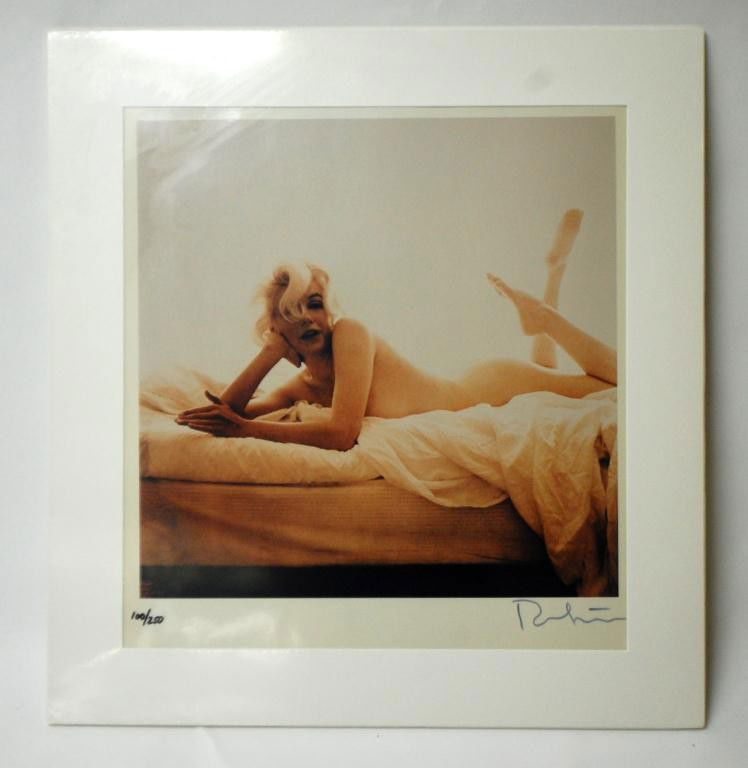 Marilyn Monroe Photgraphed by Bert Stern: Marilyn Monroe Photographed by Bert Stern 20 x 24" Hand Signed and numbered 110 / 250. Matted and Sealed in Plastic, Excellent Condition. Chromogenic Color Print of Marilyn Monroe by Bert Stern. Signe
