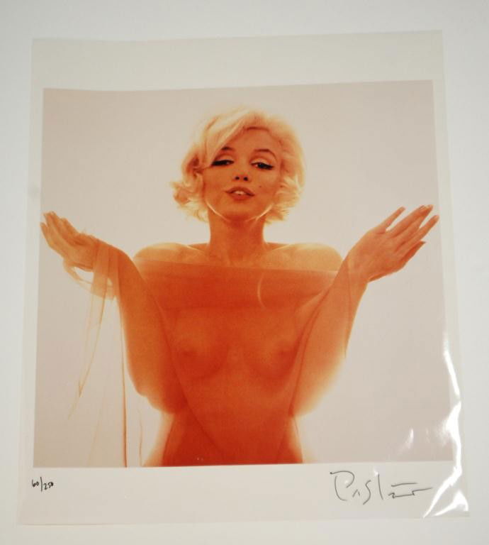 Marilyn Monroe "Last Sitting" Bert Stern: Marilyn Monroe Photographed by Bert Stern 20 x 24" Hand Signed and numbered 60 / 250, Excellent Condition. Chromogenic Color Print of Marilyn Monroe by Bert Stern. Signed and Numbered. From Stern's f