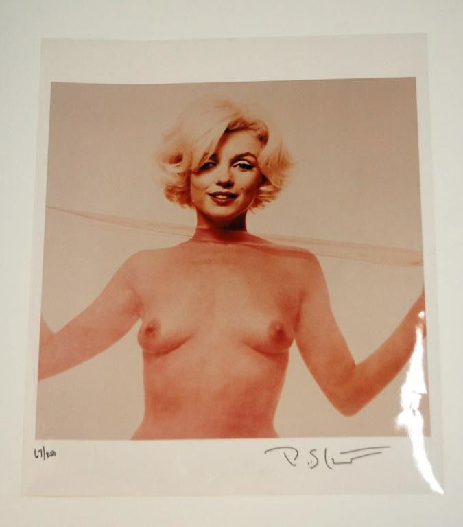 Marilyn Monroe "Last Sitting" Bert Stern Signed: Marilyn Monroe Photographed by Bert Stern 20 x 24" Hand Signed and numbered 67 / 250. Excellent Condition. Chromogenic Color Print of Marilyn Monroe by Bert Stern. Signed and Numbered. From Stern's