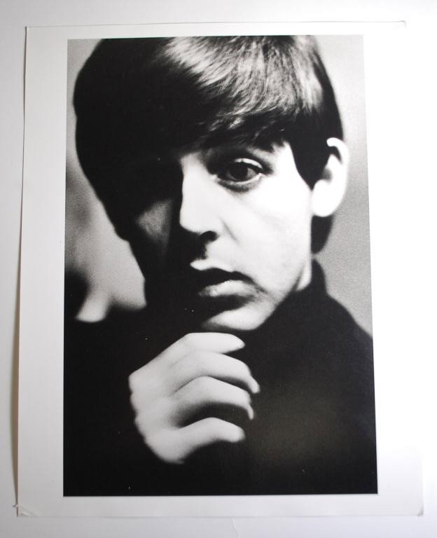Paul McCartney-1962 Hatami Photograph: Shahrokh Hatami Signed Photograph- Portrait of Beatle Paul McCartney Signed on the reverse by photographer and labeled Paul McCartney Beatles 1962 AP. 1995 printing of the photo. 11" x 14"