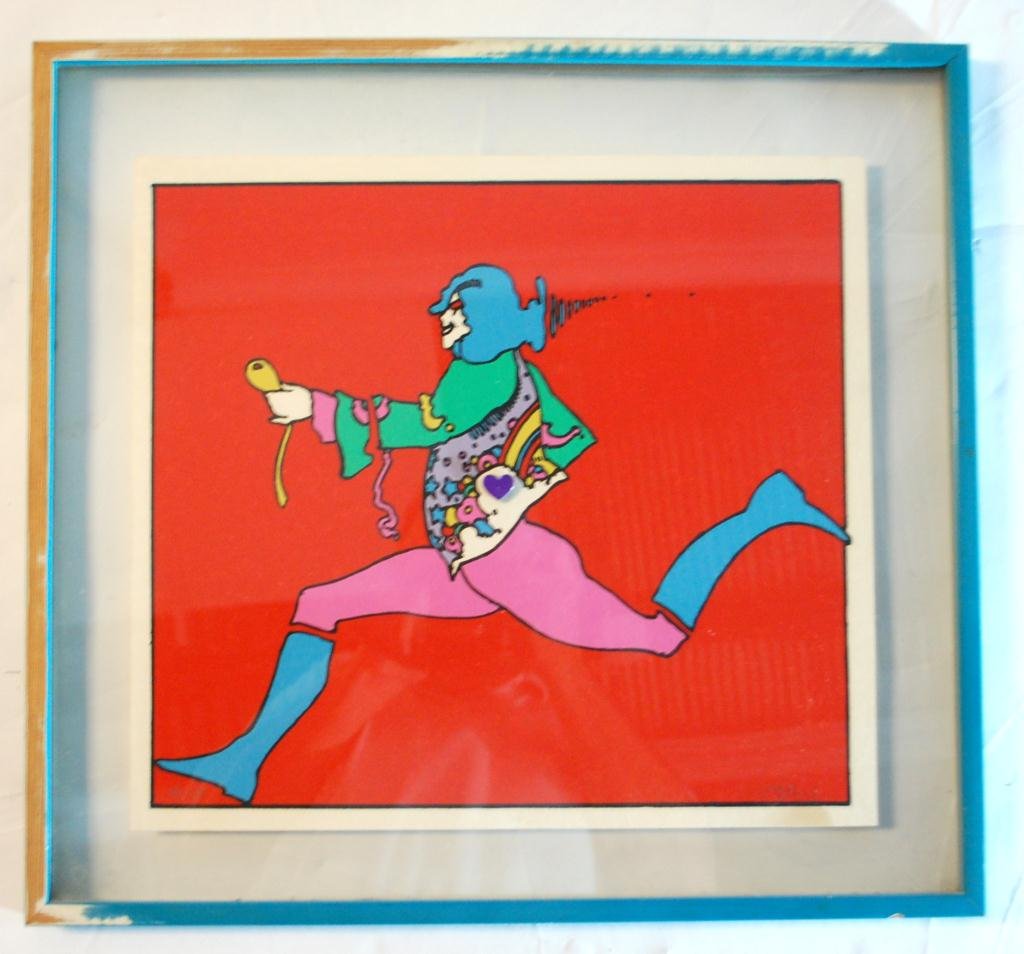 Peter Max Serigraph Atlantic Runner Signed: Limited Edition Serigraph- Hand signed Lower right and numbered 99/300 lower left. 16.5 x 15- circa 1972