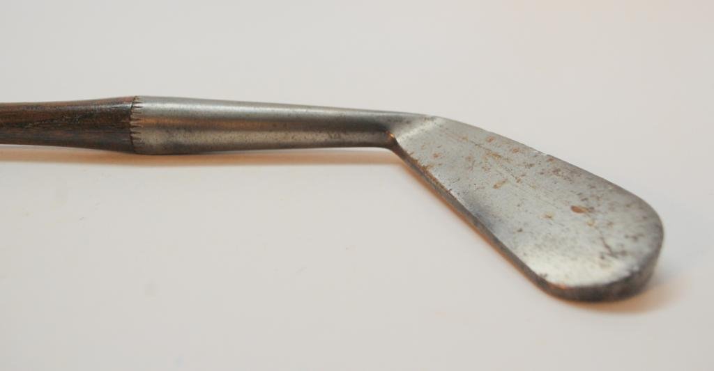 Donald J. Ross Juvenile Mid-Iron: Purchased from the estate of Richard Marked "D.J. Ross Maker", "Pinehurst, N.C." With an "L" which indicates a Lady's head was used. Purchased by current owner from the estate Richard Tufts Pinehurst,