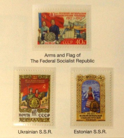 Soviet Union Stamps 1944-57: Soviet Union Stamps 1944-57 Year Sets Mint NH Bound Soviet Union Collection from Mystic Stamp Co. Complete U.S.S.R. Year Sets from 1944-1957 Mint Stamps Never Hinged.