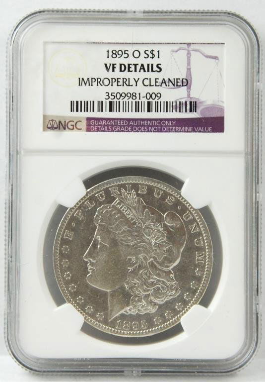 1895-o Morgan Silver Dollar: Graded VF by NGC