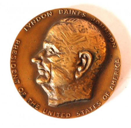Lyndon Johnson Medal Proof by Jacques Lipchitz: Original L.B.J. Presidential Medal Prototype- Lipchitz A rare piece of Presidential History and Original Sculpture this Prototype Bronze Presidential Scholar Medal was created for President Lyndon Bai
