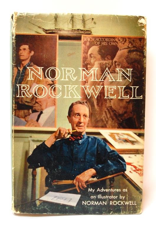 Norman Rockwell Signed Presentation 1st Ed. Book: "My Adventures as an Illustrator" 1960 Doubleday . Inscribed to Sigurd Larmon, the chairman of advertising agency Young & Rubicam, and signed.