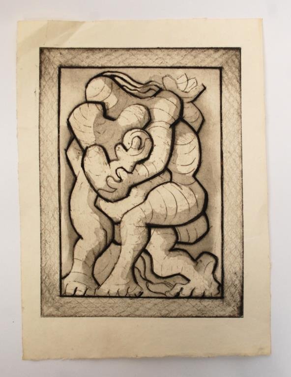 Jacques Lipchitz Engraving
