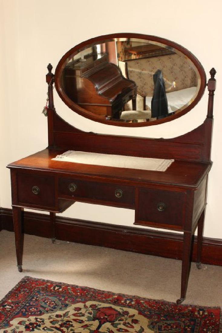 Edwardian Mahogany Dressing Table, (1 of 4)