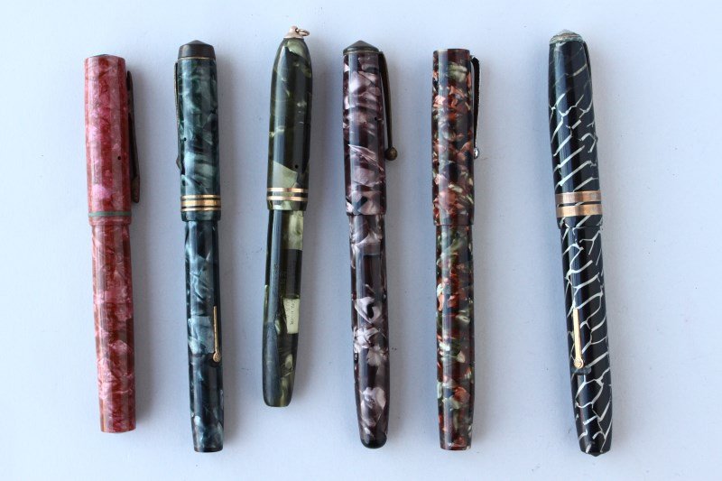 Group of Six Fountain Pens, (1 of 1)