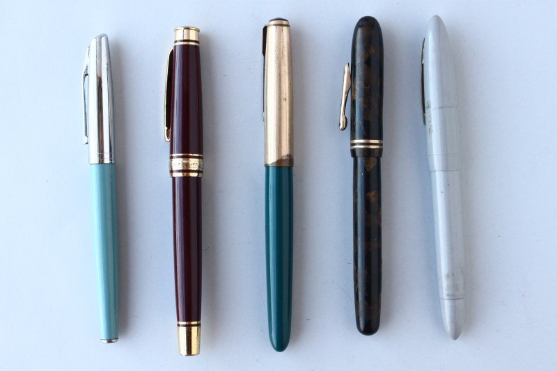 Group of Six Fountain Pens, (1 of 1)