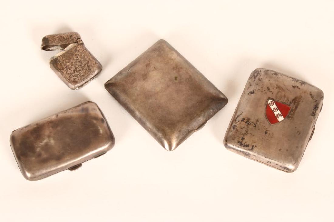 Two Edwardian Sterling Silver Cigarette Case, (1 of 1)