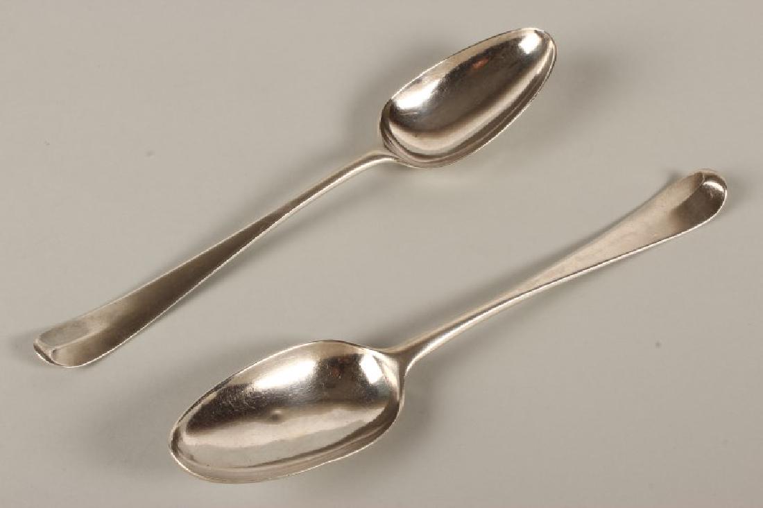 Pair of George III Sterling Silver Table Spoons, (1 of 2)