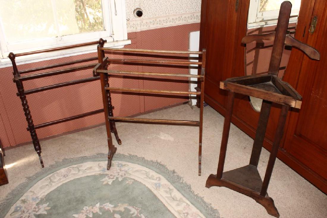 Two Wooden Towel Racks, (1 of 1)