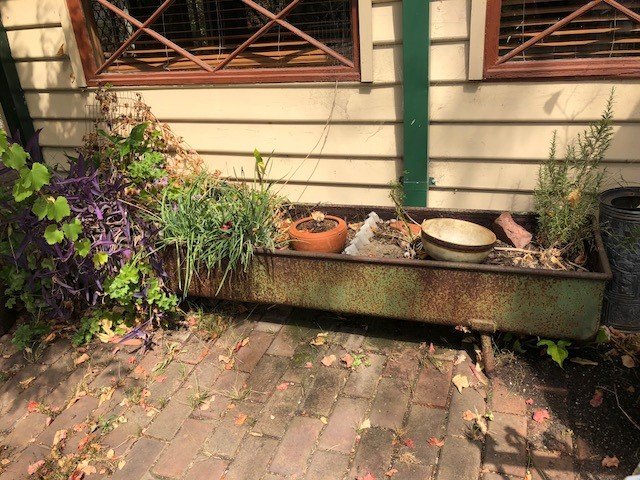 Long Metal Feeding Trough, (1 of 1)