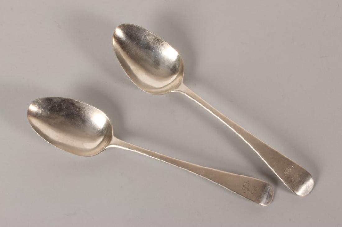 Pair of Victorian Sterling Silver Spoons, (1 of 4)