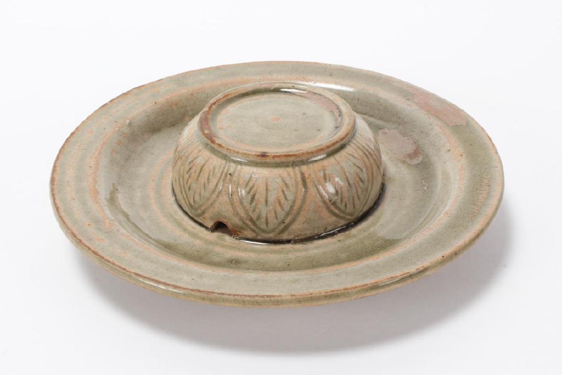 Sawankhalok Celadon Oil Burner, (1 of 3)