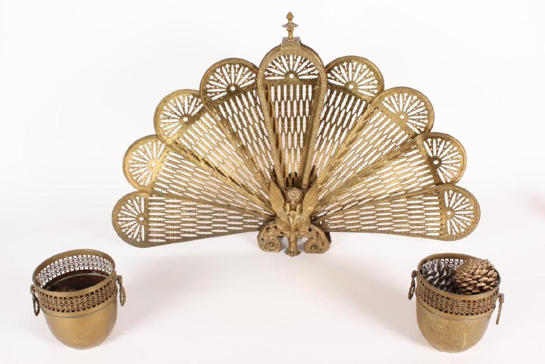 Brass Fire Screen, (1 of 4)