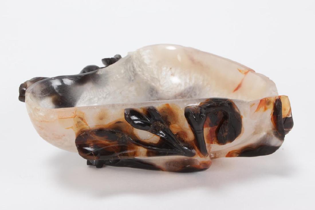 Chinese Carved Agate Brush Washer, (1 of 4)