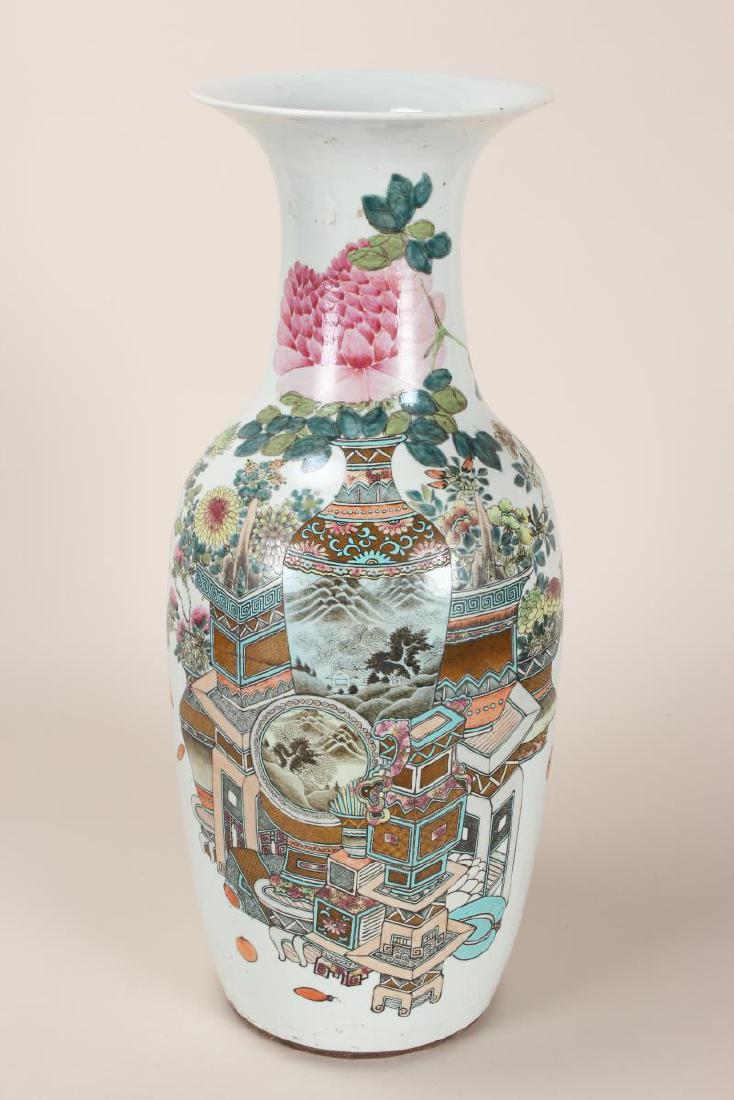 Large Chinese Qing Dynasty Porcelain Vase, (1 of 7)