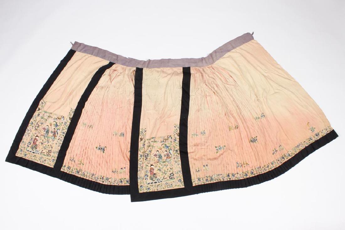 Chinese Silk and Embroidered Skirt, (1 of 12)