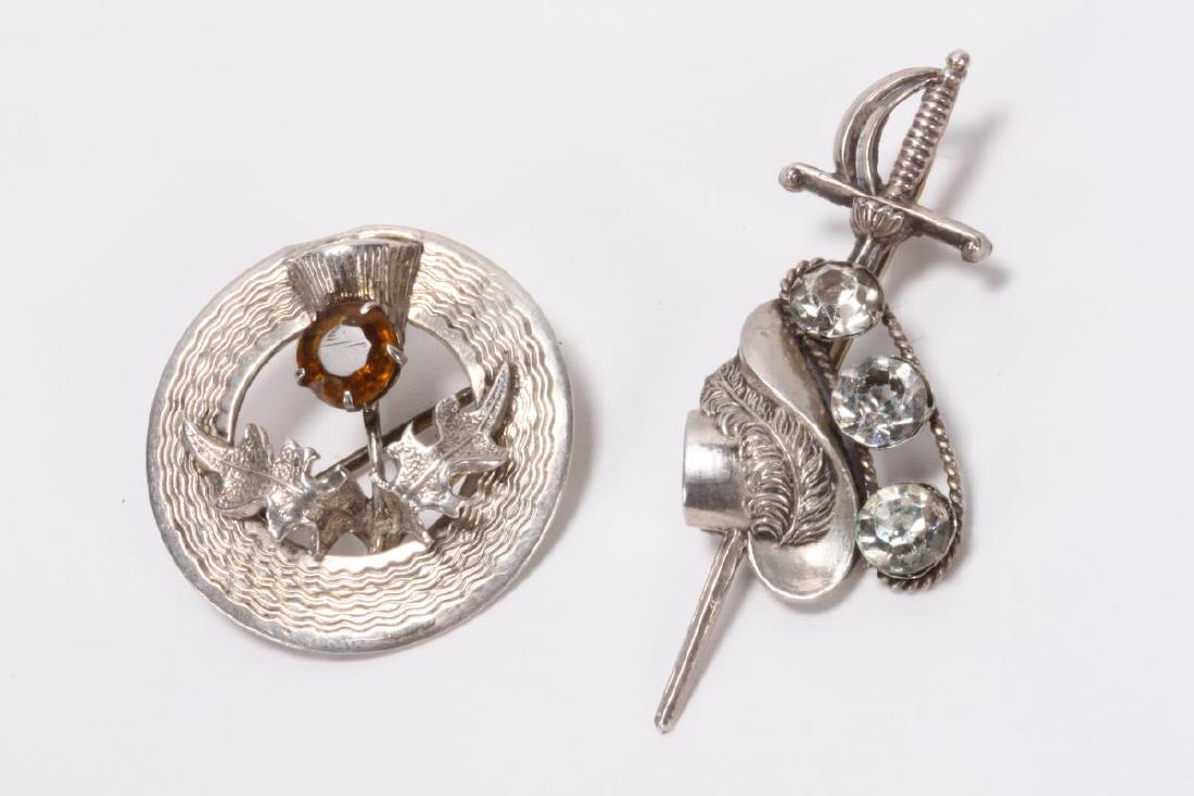 Two Sterling Silver Brooches, (1 of 1)